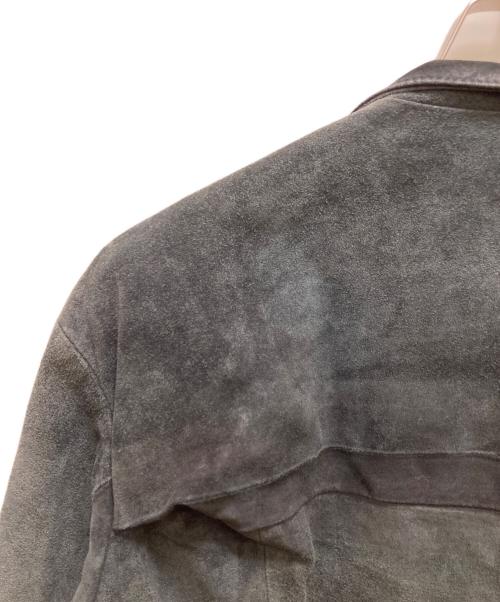 DIESEL Black Gold（ディーゼル ブラック ゴールド）DIESEL Black Gold (ディーゼル ブラック ゴールド) スウェードダブルライダースジャケット グリーン サイズ:Lの古着・服飾アイテム