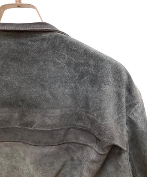 DIESEL Black Gold（ディーゼル ブラック ゴールド）DIESEL Black Gold (ディーゼル ブラック ゴールド) スウェードダブルライダースジャケット グリーン サイズ:Lの古着・服飾アイテム