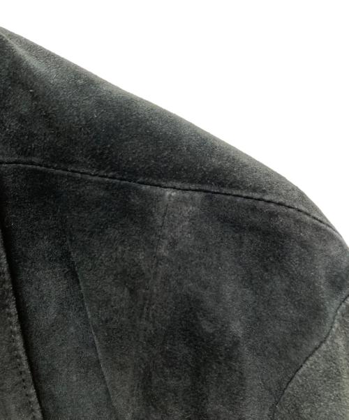 DIESEL Black Gold（ディーゼル ブラック ゴールド）DIESEL Black Gold (ディーゼル ブラック ゴールド) スウェードダブルライダースジャケット グリーン サイズ:Lの古着・服飾アイテム