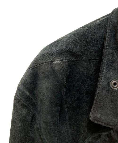 DIESEL Black Gold（ディーゼル ブラック ゴールド）DIESEL Black Gold (ディーゼル ブラック ゴールド) スウェードダブルライダースジャケット グリーン サイズ:Lの古着・服飾アイテム