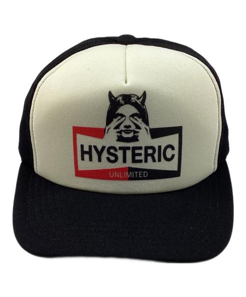 Hysteric Glamour（ヒステリックグラマー）Hysteric Glamour (ヒステリックグラマー) HYSTERIC UNLIMITED メッシュキャップ ホワイト×ブラック 未使用品の古着・服飾アイテム