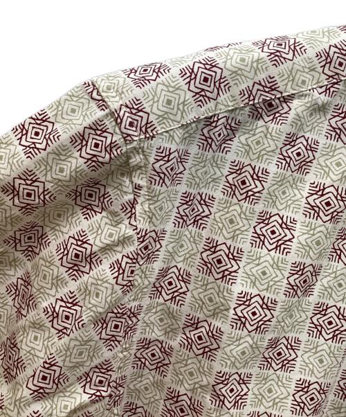 stussy（ステューシー）stussy (ステューシー) 90s 総柄オープンカラーシャツ ベージュ サイズ:Lの古着・服飾アイテム