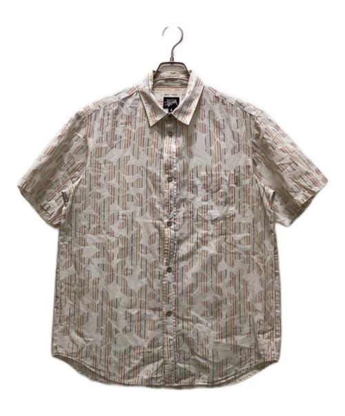 stussy（ステューシー）stussy (ステューシー) 総柄シャツ ベージュ サイズ:Lの古着・服飾アイテム