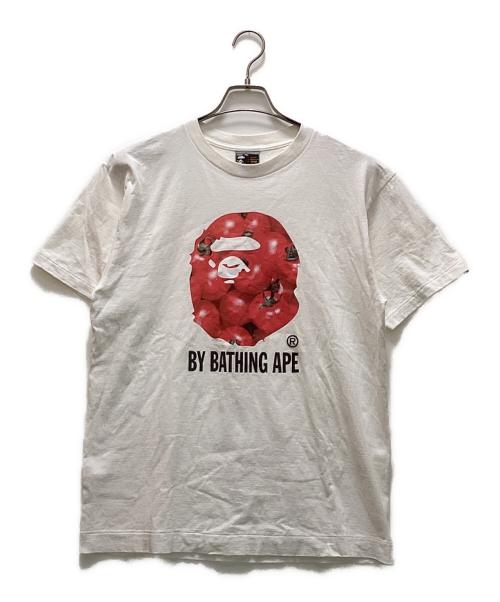 A BATHING APE（ア ベイシング エイプ）A BATHING APE (ア ベイシング エイプ) ベジタブルサルプリントTシャツ ホワイト サイズ:Lの古着・服飾アイテム