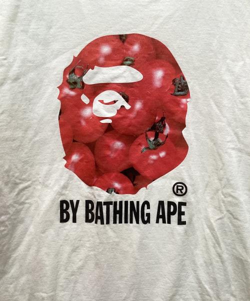 A BATHING APE（ア ベイシング エイプ）A BATHING APE (ア ベイシング エイプ) ベジタブルサルプリントTシャツ ホワイト サイズ:Lの古着・服飾アイテム
