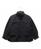 PLAIN PEOPLEプレインピープル）の古着「ミリタリーフーデットブルゾン」｜ブラック