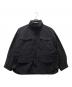 PLAIN PEOPLE（プレインピープル）の古着「ミリタリーフーデットブルゾン」｜ブラック