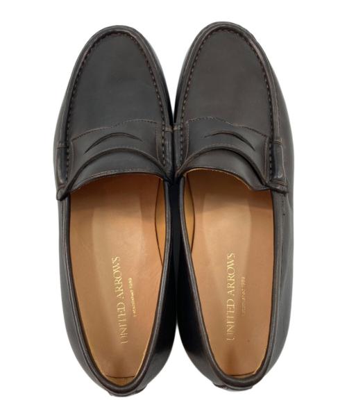 UNITED ARROWS（ユナイテッドアローズ）UNITED ARROWS (ユナイテッドアローズ) コインローファー ブラック サイズ:40の古着・服飾アイテム