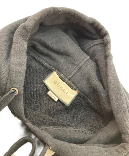 GUCCI（グッチ）GUCCI (グッチ) インターロッキングG フーデッドスウェットシャツ ブラック サイズ:Sの古着・服飾アイテム
