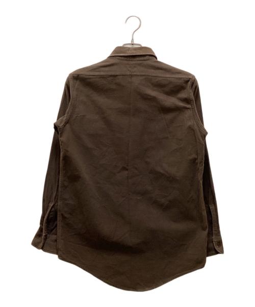 ANATOMICA（アナトミカ）ANATOMICA (アナトミカ) ビッグA シャモアワークシャツ ブラウン サイズ:15の古着・服飾アイテム