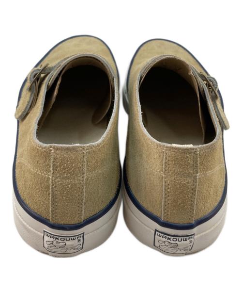 WAKOUWA（ワクワ）WAKOUWA (ワクワ) ANATOMICA (アナトミカ) スウェード  モンク アンラインド ベージュ サイズ:27.5cmの古着・服飾アイテム
