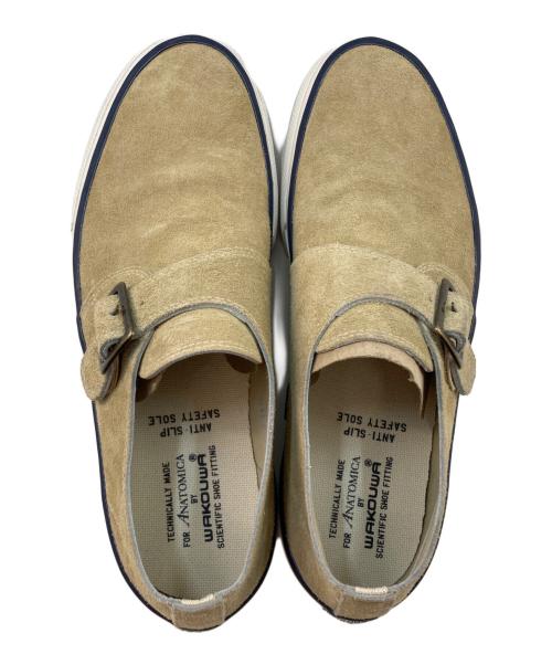 WAKOUWA（ワクワ）WAKOUWA (ワクワ) ANATOMICA (アナトミカ) スウェード  モンク アンラインド ベージュ サイズ:27.5cmの古着・服飾アイテム