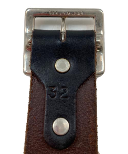 htc（エイチティーシー）htc (エイチティーシー) パイソン切替 ピーナッツスタッズ ラインストーン レザーベルト ブラックの古着・服飾アイテム