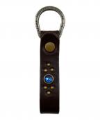 STANDARD CALIFORNIA×htcスタンダードカリフォルニア×エイチティーシー）の古着「コラボスタッズレザーキーリング」｜ブラウン