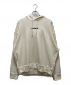 JIL SANDER+ジルサンダープラス）の古着「ロゴプリントプルオーバーパーカー」｜アイボリー