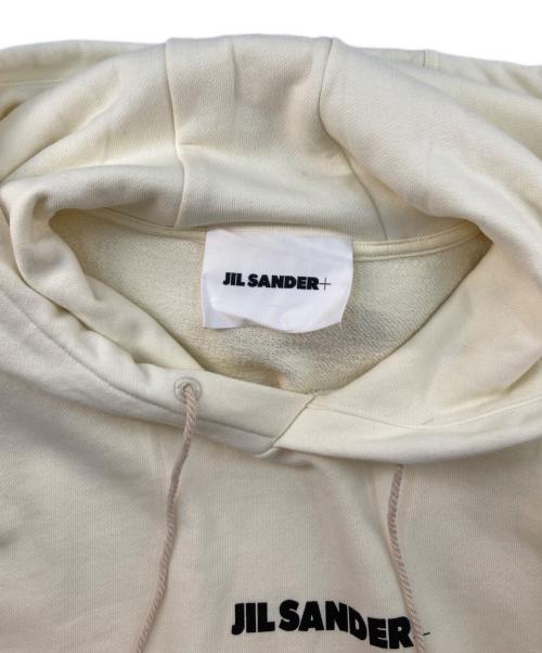 JIL SANDER+（ジルサンダープラス）JIL SANDER+ (ジルサンダープラス) ロゴプリントプルオーバーパーカー アイボリー サイズ:XLの古着・服飾アイテム