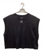 FENDIフェンディ）の古着「ロゴパッチノースリーブカットソー」｜ブラック