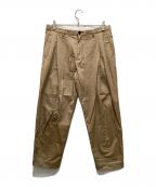 ALMW by WAIPERアーミー バイ ワイパー）の古着「変形M-52深入りツータック スラックス」｜ベージュ