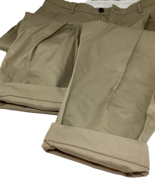 ALMW by WAIPER（アーミー バイ ワイパー）ALMW by WAIPER (アーミー バイ ワイパー) 変形M-52深入りツータック スラックス ベージュ サイズ:Lの古着・服飾アイテム