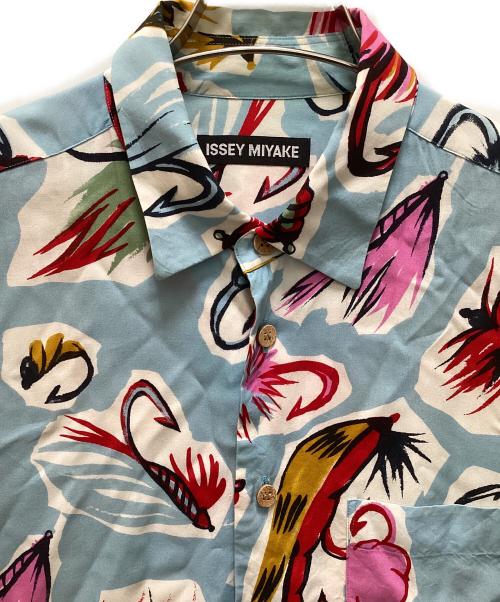 ISSEY MIYAKE MEN（イッセイミヤケメン）ISSEY MIYAKE MEN (イッセイミヤケメン) アロハシャツ ブルー サイズ:1の古着・服飾アイテム