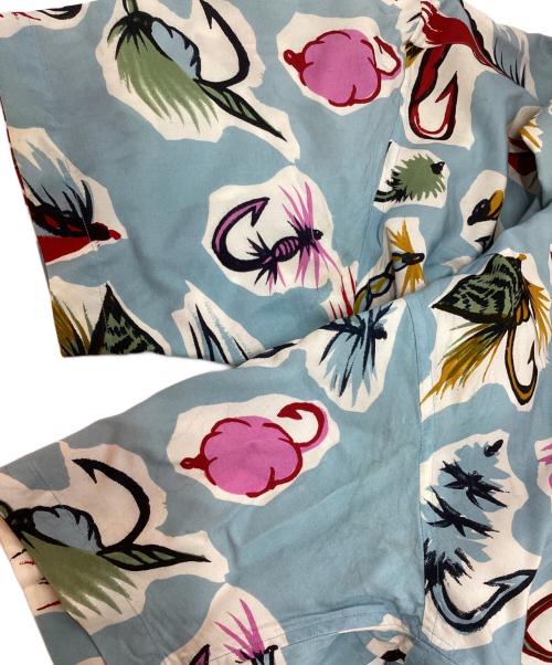 ISSEY MIYAKE MEN（イッセイミヤケメン）ISSEY MIYAKE MEN (イッセイミヤケメン) アロハシャツ ブルー サイズ:1の古着・服飾アイテム