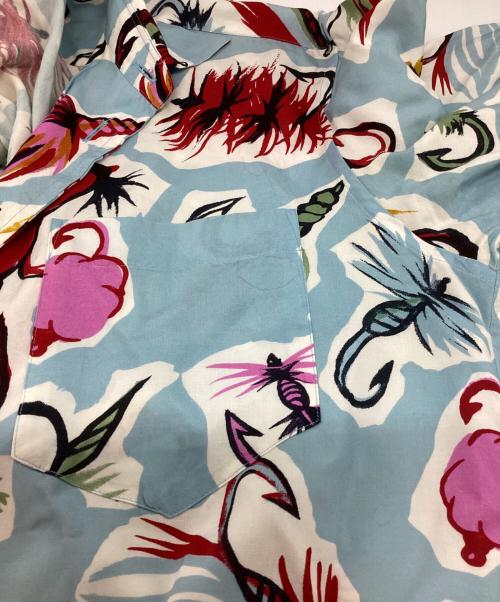 ISSEY MIYAKE MEN（イッセイミヤケメン）ISSEY MIYAKE MEN (イッセイミヤケメン) アロハシャツ ブルー サイズ:1の古着・服飾アイテム