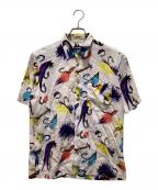 ISSEY MIYAKE MENイッセイミヤケメン）の古着「アロハシャツ」｜ホワイト×イエロー