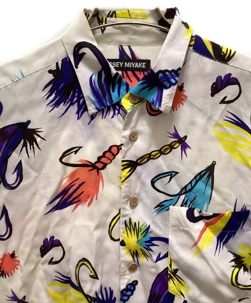 ISSEY MIYAKE MEN（イッセイミヤケメン）ISSEY MIYAKE MEN (イッセイミヤケメン) アロハシャツ ホワイト×イエロー サイズ:1の古着・服飾アイテム