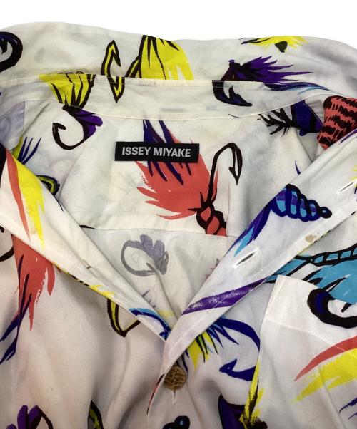 ISSEY MIYAKE MEN（イッセイミヤケメン）ISSEY MIYAKE MEN (イッセイミヤケメン) アロハシャツ ホワイト×イエロー サイズ:1の古着・服飾アイテム