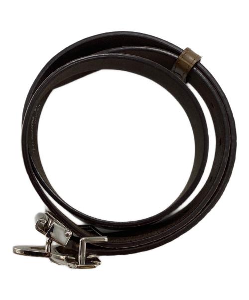 Vivienne Westwood（ヴィヴィアンウエストウッド）Vivienne Westwood (ヴィヴィアンウエストウッド) オーブバックル型押しレザーベルト ブラウンの古着・服飾アイテム