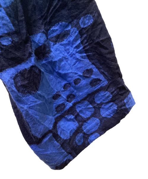 慈雨（ジウ）慈雨 (ジウ) アシンメトリーカットソー ブルー×ネイビー サイズ:40の古着・服飾アイテム