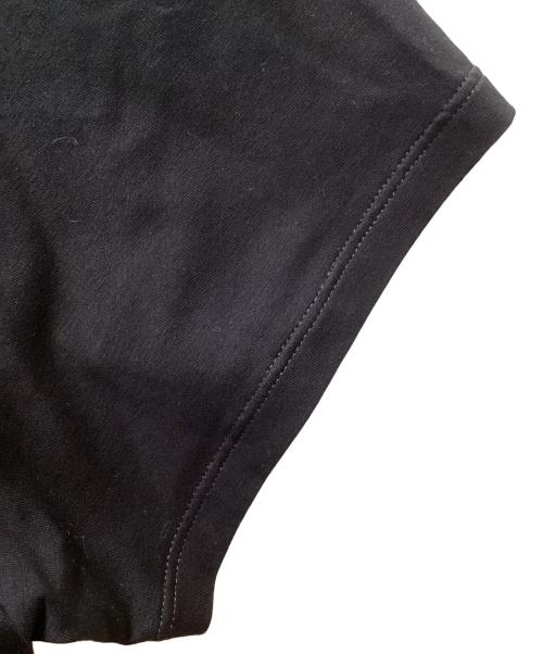 PRADA（プラダ）PRADA (プラダ) トライアングルロゴ刺繍Tシャツ ブラック サイズ:Lの古着・服飾アイテム