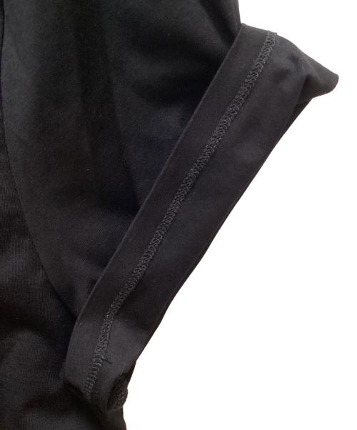 PRADA（プラダ）PRADA (プラダ) トライアングルロゴ刺繍Tシャツ ブラック サイズ:Lの古着・服飾アイテム