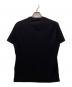PRADA (プラダ) トライアングルロゴ刺繍Tシャツ ブラック サイズ:L：27000円
