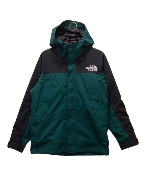 THE NORTH FACE（ザ ノース フェイス）THE NORTH FACE (ザ ノース フェイス) マウンテンライトジャケット グリーン×ブラック サイズ:Lの古着・服飾アイテム