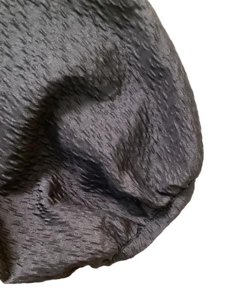 UNITED ARROWS（ユナイテッドアローズ）UNITED ARROWS (ユナイテッドアローズ) ジャカードペプラム半袖ブラウス ブラック サイズ:38の古着・服飾アイテム