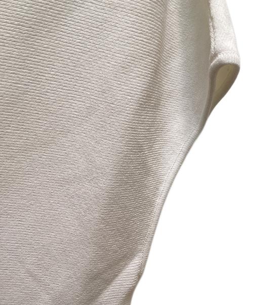 23区（ニジュウサンク）23区 (ニジュウサンク) 【洗える】レーヨンポリエステルストレッチ フレア ニット ホワイト サイズ:38の古着・服飾アイテム