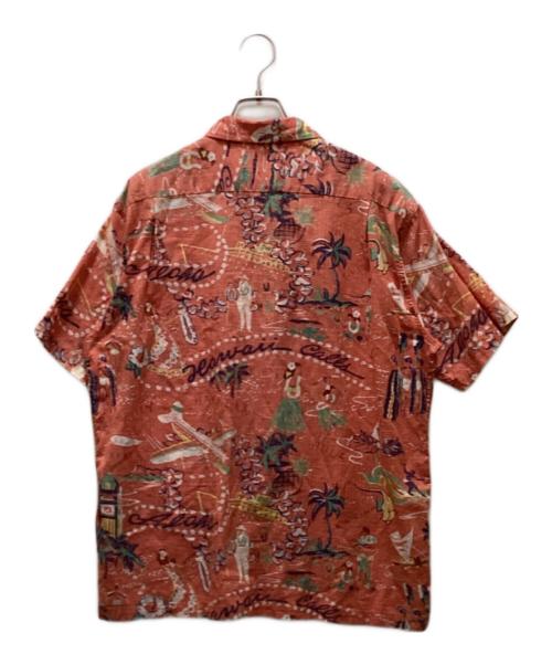 Sun Surf（サンサーフ）Sun Surf (サンサーフ) “HAWAII CALLS” 抜染プリントアロハシャツ オレンジ サイズ:Lの古着・服飾アイテム
