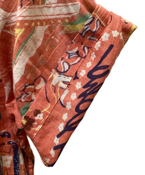 Sun Surf（サンサーフ）Sun Surf (サンサーフ) “HAWAII CALLS” 抜染プリントアロハシャツ オレンジ サイズ:Lの古着・服飾アイテム