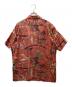 Sun Surf (サンサーフ) “HAWAII CALLS” 抜染プリントアロハシャツ オレンジ サイズ:L：5000円
