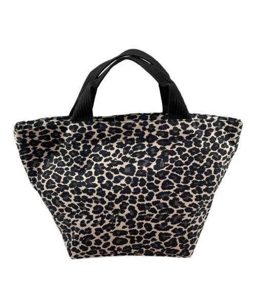 Herve Chapelier（エルベシャプリエ）Herve Chapelier (エルベシャプリエ) レオパード柄 舟形トート バッグ Ｍ ベージュ×ブラックの古着・服飾アイテム