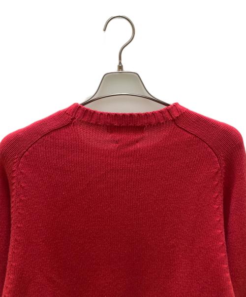 POLO RALPH LAUREN（ポロ・ラルフローレン）POLO RALPH LAUREN (ポロ・ラルフローレン) クルーネックニット レッド サイズ:Lの古着・服飾アイテム