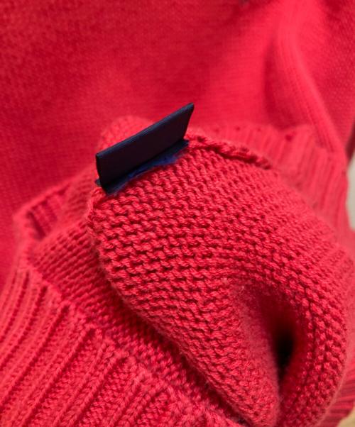 POLO RALPH LAUREN（ポロ・ラルフローレン）POLO RALPH LAUREN (ポロ・ラルフローレン) クルーネックニット レッド サイズ:Lの古着・服飾アイテム