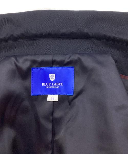 BLUE LABEL CRESTBRIDGE（ブルーレーベルクレストブリッジ）BLUE LABEL CRESTBRIDGE (ブルーレーベルクレストブリッジ) ストレッチギャバ ブレザージャケット ネイビー サイズ:36の古着・服飾アイテム