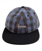 SUPREMEシュプリーム）の古着「スクリプトロゴ 6パネルキャップ」｜ブルー