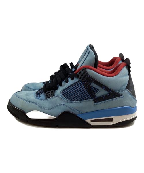 NIKE（ナイキ）NIKE (ナイキ) Travis Scott (トラヴィス・スコット) エア ジョーダン 4 レトロ カクタスジャック ブルー サイズ:29.5の古着・服飾アイテム