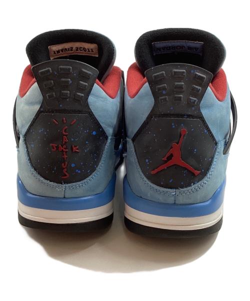 NIKE（ナイキ）NIKE (ナイキ) Travis Scott (トラヴィス・スコット) エア ジョーダン 4 レトロ カクタスジャック ブルー サイズ:29.5の古着・服飾アイテム