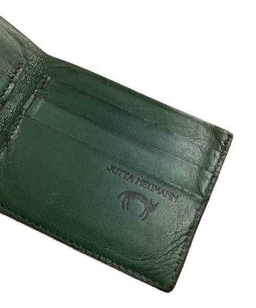 JUTTA NEUMANN（ユッタニューマン）JUTTA NEUMANN (ユッタニューマン) 二つ折り札入れ グリーンの古着・服飾アイテム