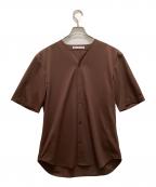 Acne studiosアクネ ストゥディオス）の古着「ベースボールシャツ」｜ブラウン