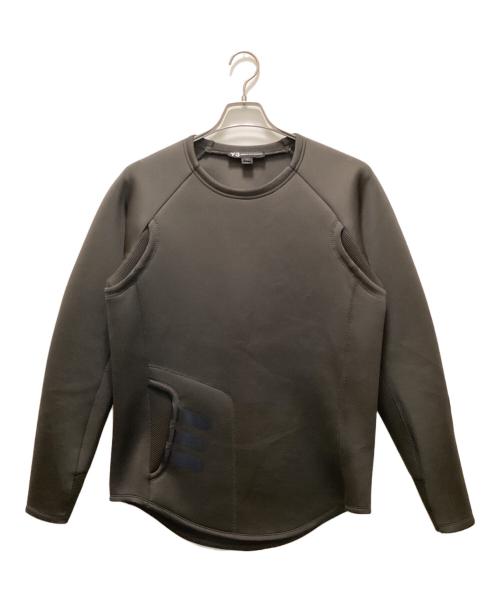 Y-3（ワイスリー）Y-3 (ワイスリー) ボンディングスウェットシャツ カーキ サイズ:Sの古着・服飾アイテム